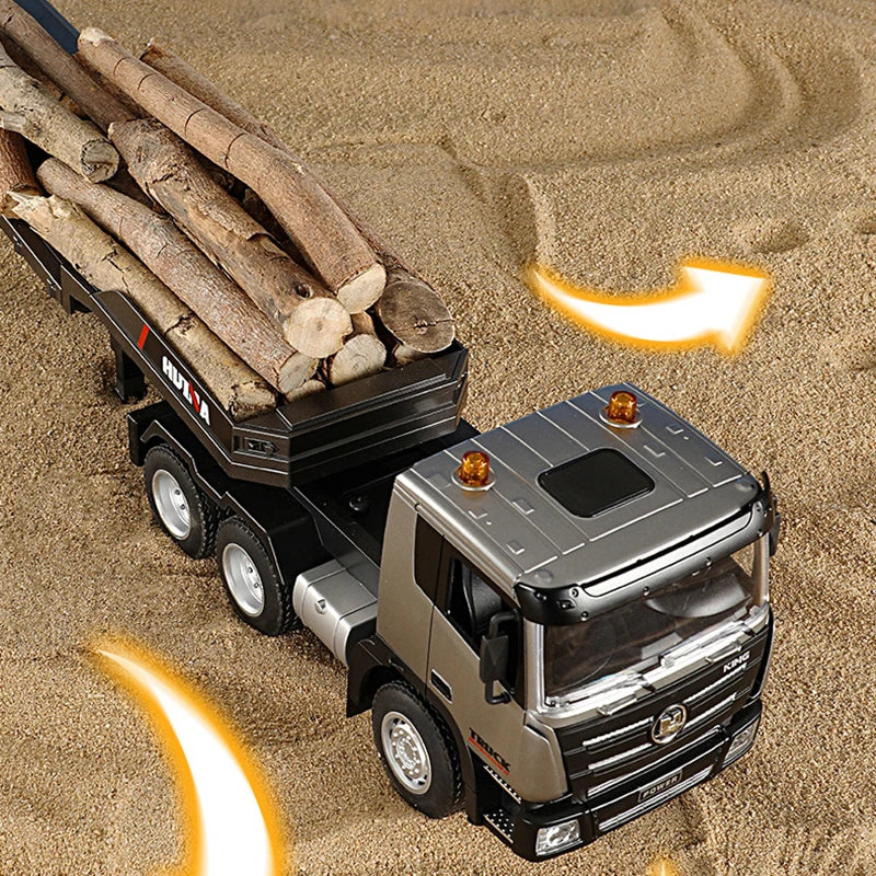 1:24 RC Flat Truck – 9-Channel Alloy Remote Control Trailer