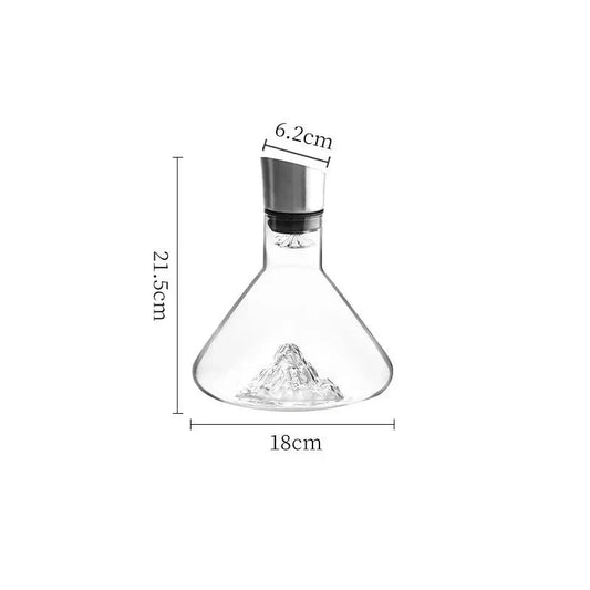 1500ML Iceberg Crystal Decanter – Handmade Lead-Free Glass