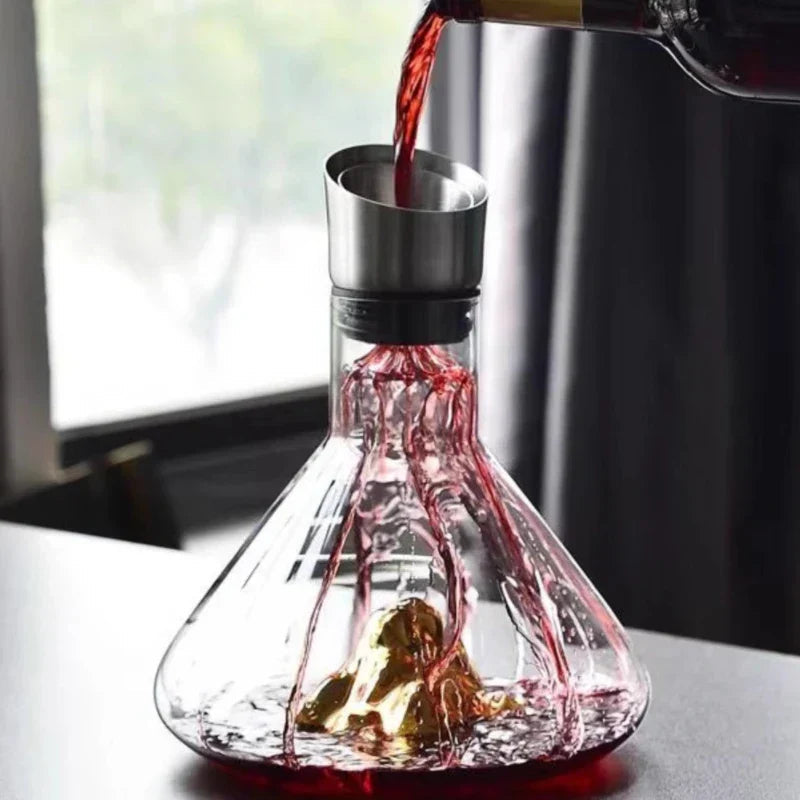 1500ML Iceberg Crystal Decanter – Handmade Lead-Free Glass