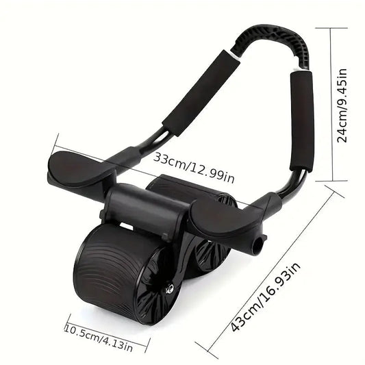 Automatic Rebound Ab Roller with Elbow Support Pads