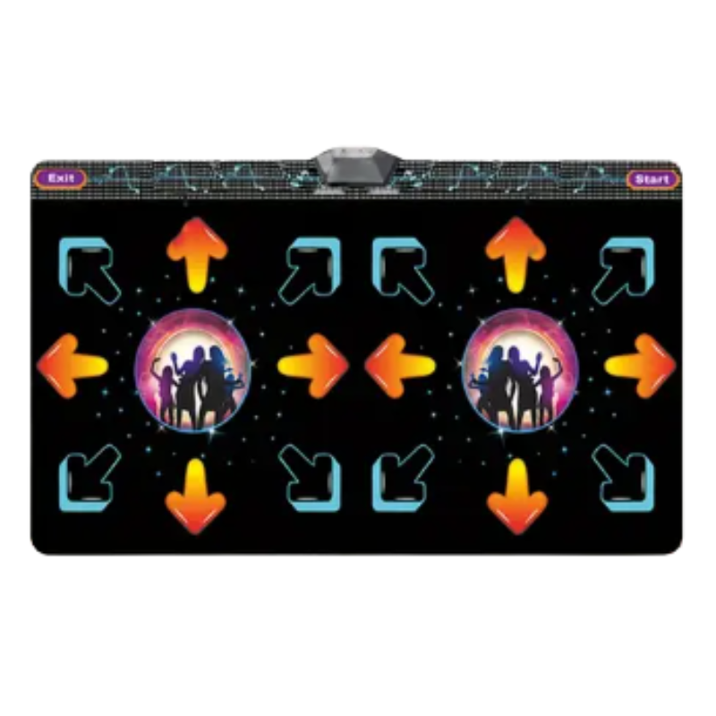 2-Player Motion Sensor Dance Mat Game – USB Plug & Play Fitness Fun