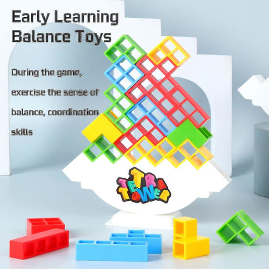 48PCS Balance Stacking Block Game – Educational Family Tower Toy