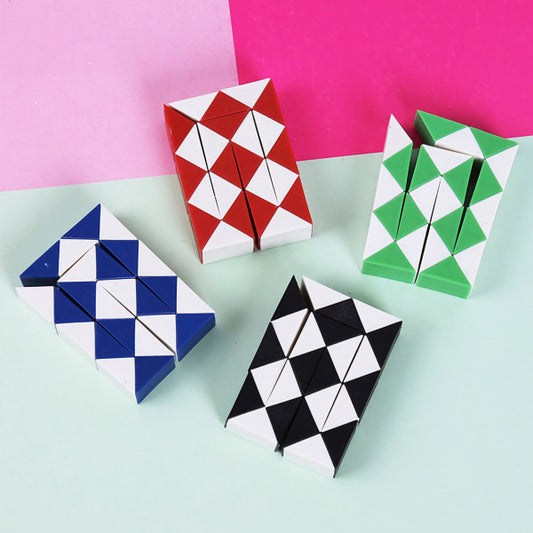 Mini Twist Puzzle Toys Plastic Snake Twist Puzzle Educational Game Toy for Boys Girls Gift
