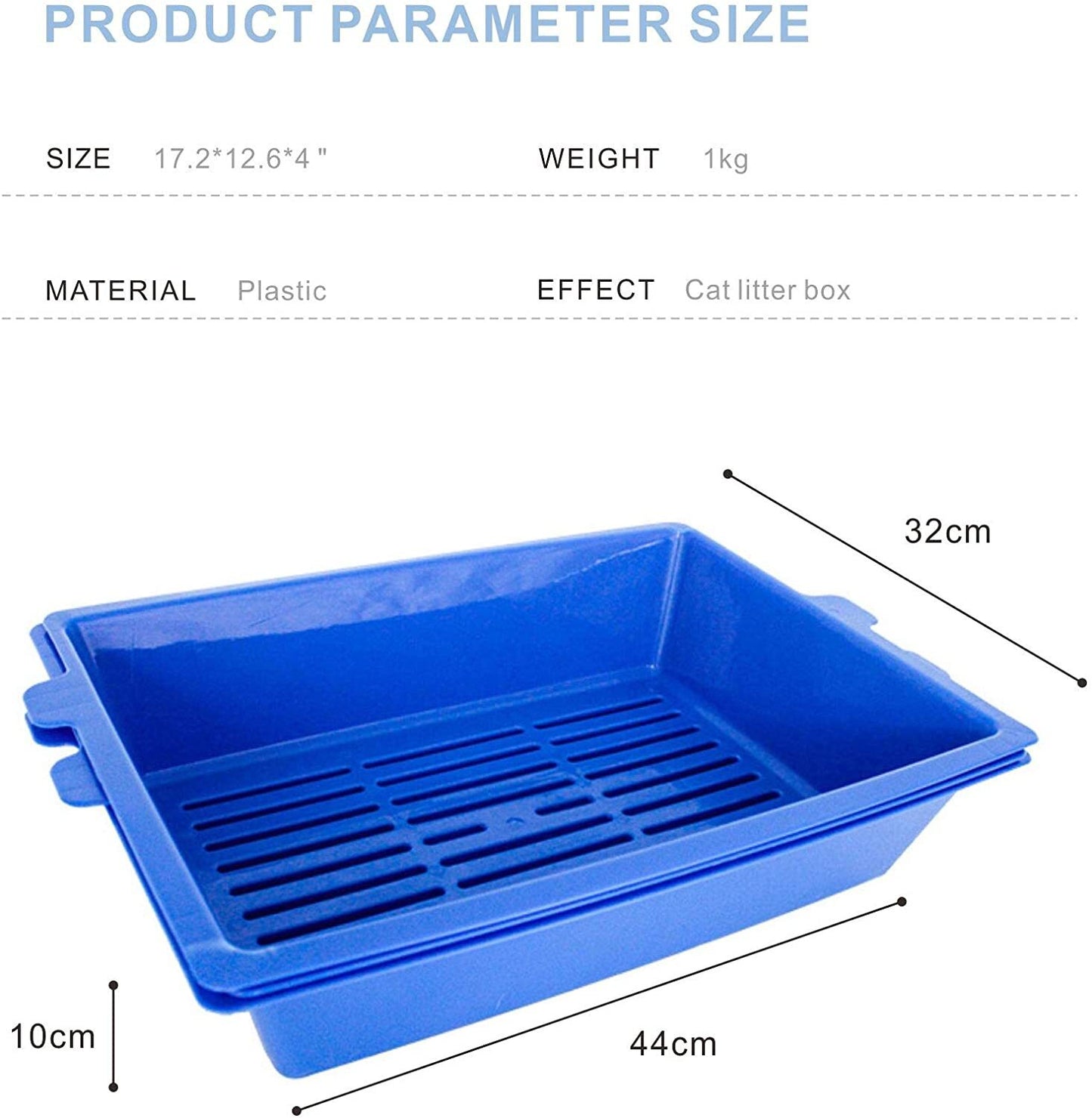 YES4PETS Lift & Sift Self-Cleaning Cat Litter Tray – Slotted Sifting System – No Scoop Required