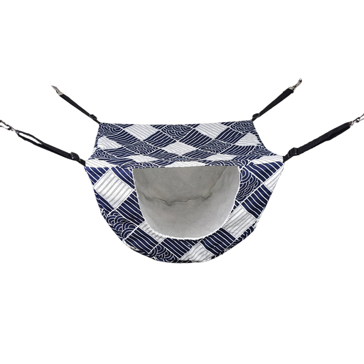 Cat Hanging Hammock Bed – Soft Cage Nest for Small Pets - Blue Whale