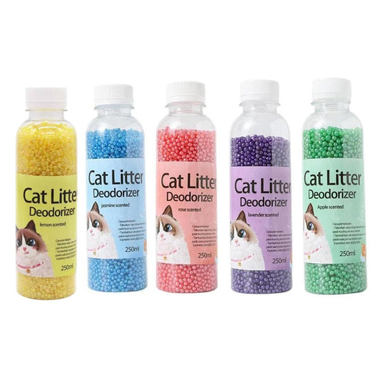 High Adsorption Cat Litter Deodorant Beads 250ml Long Lasting Odor Eliminator - Green