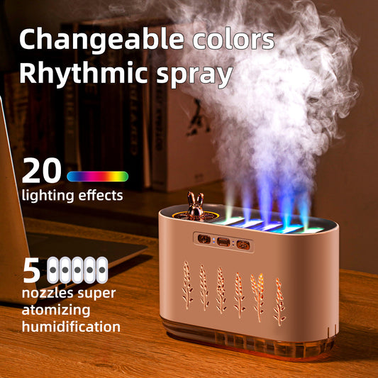 White Dynamic Color Changing Humidifier - Sound Control & Auto Shut-Off
