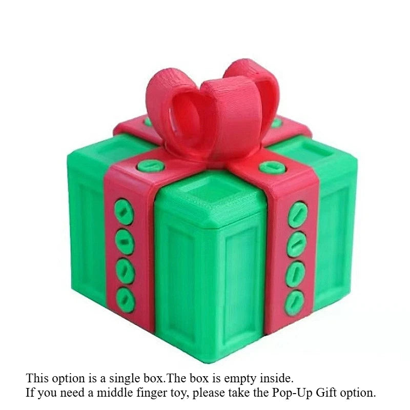 Screw-On Pop-Up Surprise Toys 3D Printer Toys Middle Finger Boxed Pranks Sculptures & Figurines Gift Box Decorations Printed
