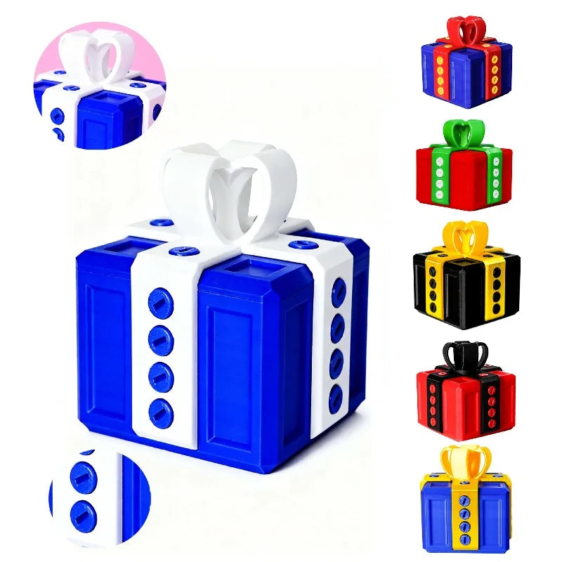 Screw-On Pop-Up Surprise Toys 3D Printer Toys Middle Finger Boxed Pranks Sculptures & Figurines Gift Box Decorations Printed