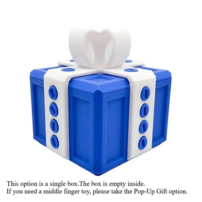 Screw-On Pop-Up Surprise Toys 3D Printer Toys Middle Finger Boxed Pranks Sculptures & Figurines Gift Box Decorations Printed