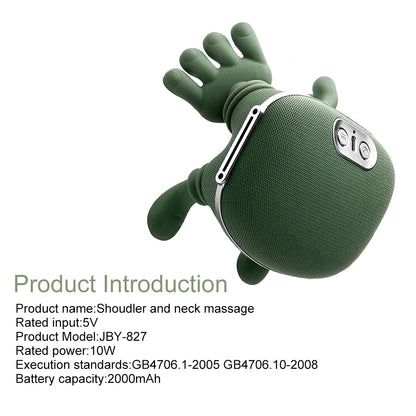 Bionic Finger Neck Shoulder Massager 4D Kneading Body Back Massager Wireless Neck Cervical Muscle Relax Masajeador