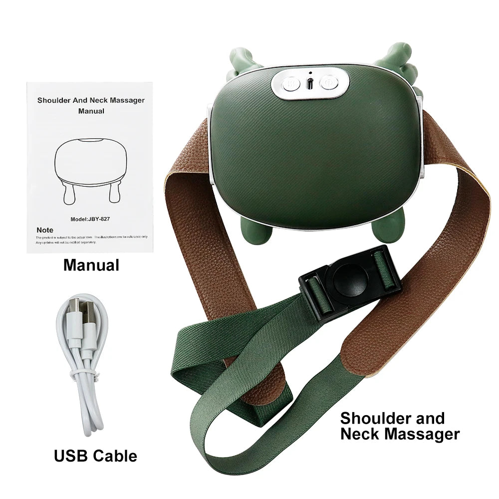 Bionic Finger Neck Shoulder Massager 4D Kneading Body Back Massager Wireless Neck Cervical Muscle Relax Masajeador