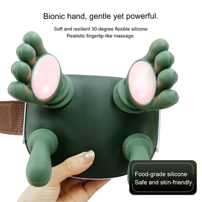 Bionic Finger Neck Shoulder Massager 4D Kneading Body Back Massager Wireless Neck Cervical Muscle Relax Masajeador
