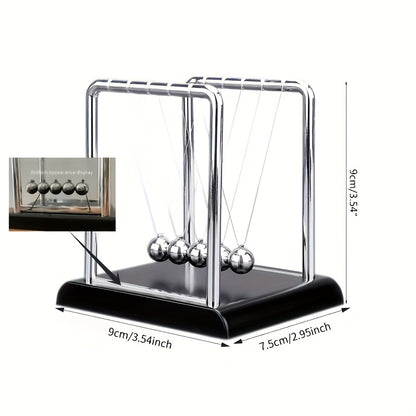 Newton's Cradle, made of durable PP material, is both a desktop physics demonstration pendulum and a stress-relieving decorative piece for offices and homes, ideal as a creative gift.