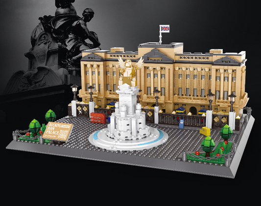 Buckingham Palace Mini Building Blocks Model – 1695 Piece Iconic Landmark Display Set (38cm Beige Edition)