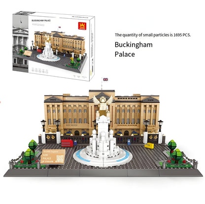 Buckingham Palace Mini Building Blocks Model – 1695 Piece Iconic Landmark Display Set (38cm Beige Edition)