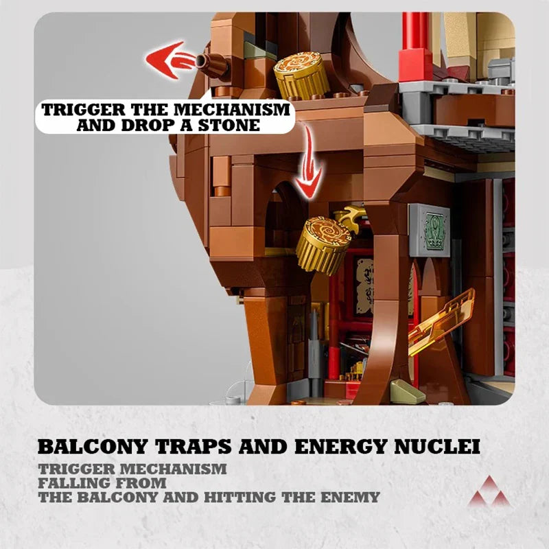 Dragon Energy Temple Building Blocks Model Set (1029 Pieces)