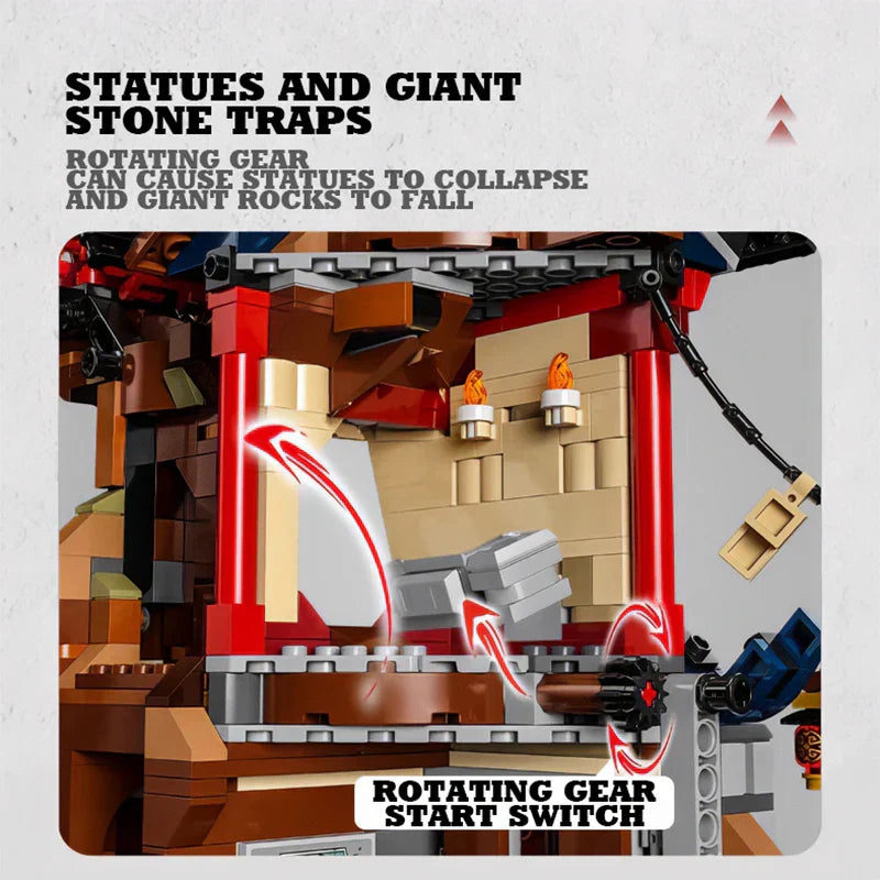 Dragon Energy Temple Building Blocks Model Set (1029 Pieces)