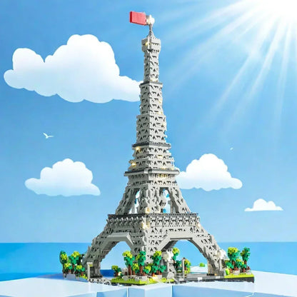 LED Eiffel Tower Micro Building Blocks Set – 39.5cm Illuminated Model