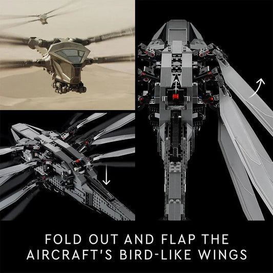 Ornithopter Building Block Model Set – 1369 Pieces (Large Display Model)