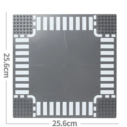 City Road Baseplate Block For Kids Diy Building