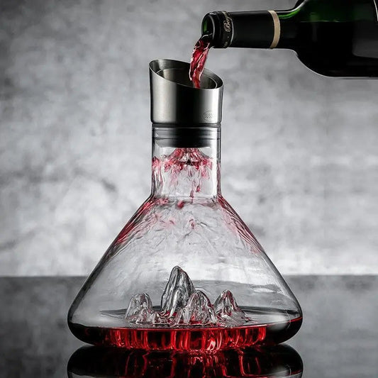 1500ML Iceberg Crystal Decanter – Handmade Lead-Free Glass