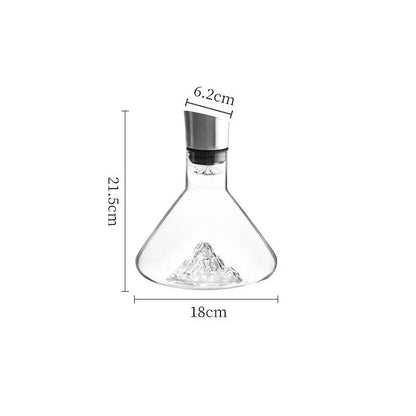 1500ML Iceberg Crystal Decanter – Handmade Lead-Free Glass