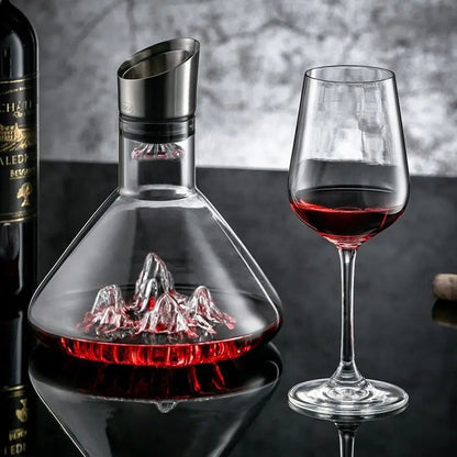 1500ML Iceberg Crystal Decanter – Handmade Lead-Free Glass