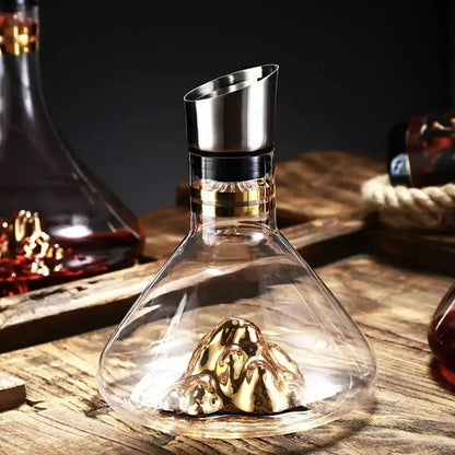 1500ML Iceberg Crystal Decanter – Handmade Lead-Free Glass