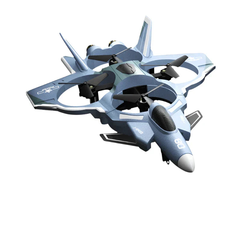 2.4G RC Fighter Jet with Camera & Missile Launch – Grey