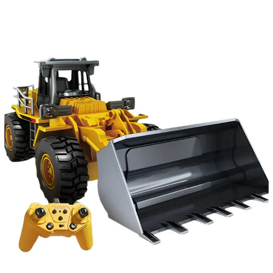9-Channel 2.4G Alloy Remote Control Dump Bulldozer with Lights & Sound