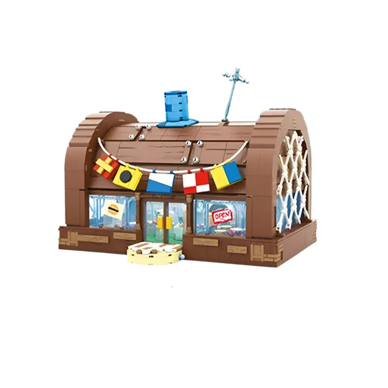 Ocean Restaurant Building Blocks Toy Set – 6 Character Figures