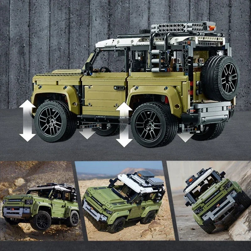 Technical Rover Defender Collector’s Building Blocks Set – 2573 Piece Classic Off-Road Model