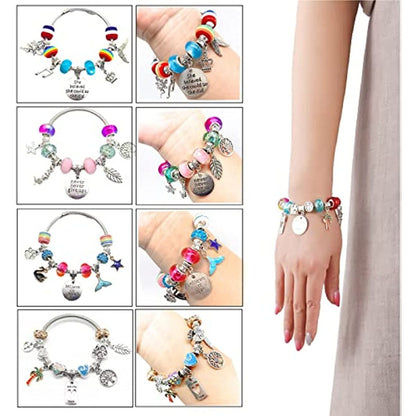 Unicorn & Mermaid Charm Bracelet Craft Kit for Girls – DIY Jewelry Set (8+)