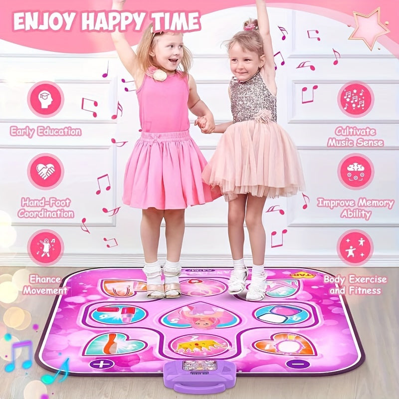 Kids LED Musical Dance Mat – 6 Game Modes Interactive Play