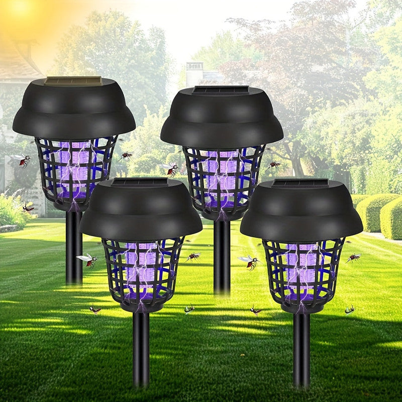 Solar Mosquito Killer Lights 4 Pack – Outdoor UV Bug Zapper for Backyard, Patio & Camping (AU Summer Essential)