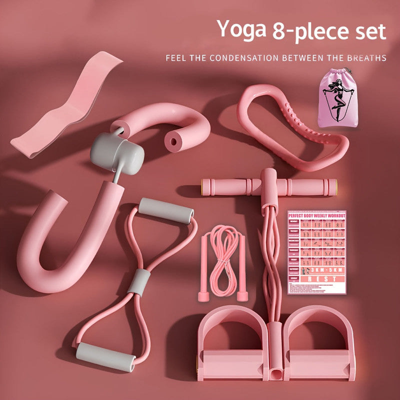 8-Piece Yoga & Pilates Fitness Set with Accessories