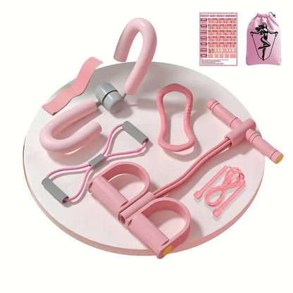 8-Piece Yoga & Pilates Fitness Set with Accessories