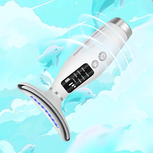 7-in-1 Heated Neck & Face Massager – Rechargeable Skincare Tool