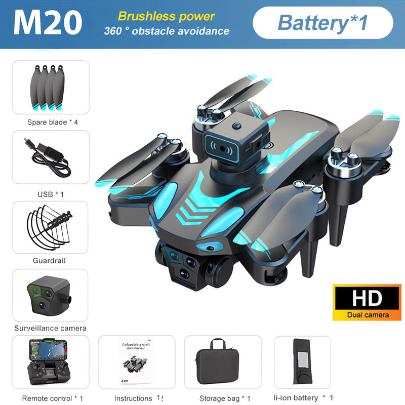 M20 Dual Camera Drone with LCD Remote – FPV Beginner Drone