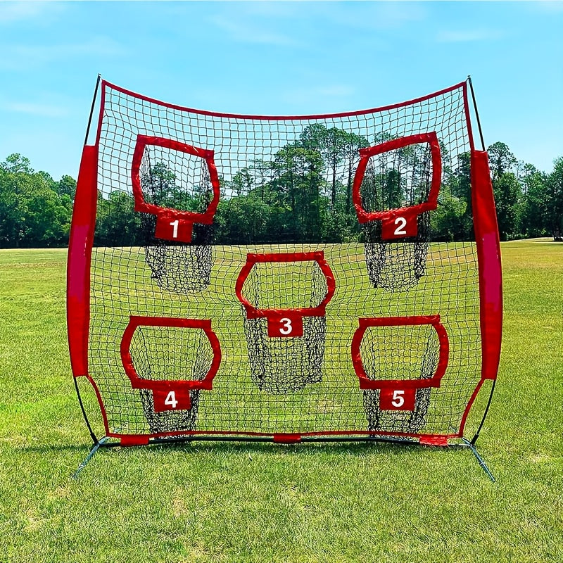 Football Outdoor Target Throwing Net – 5 Pocket Training System