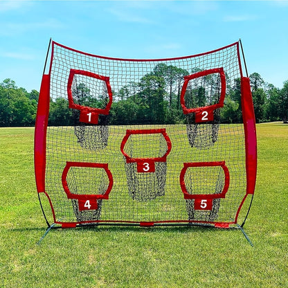 Football Outdoor Target Throwing Net – 5 Pocket Training System