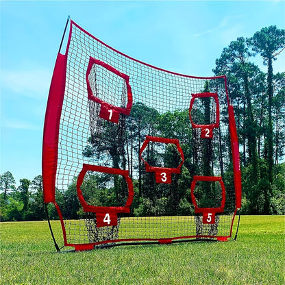 Football Outdoor Target Throwing Net – 5 Pocket Training System