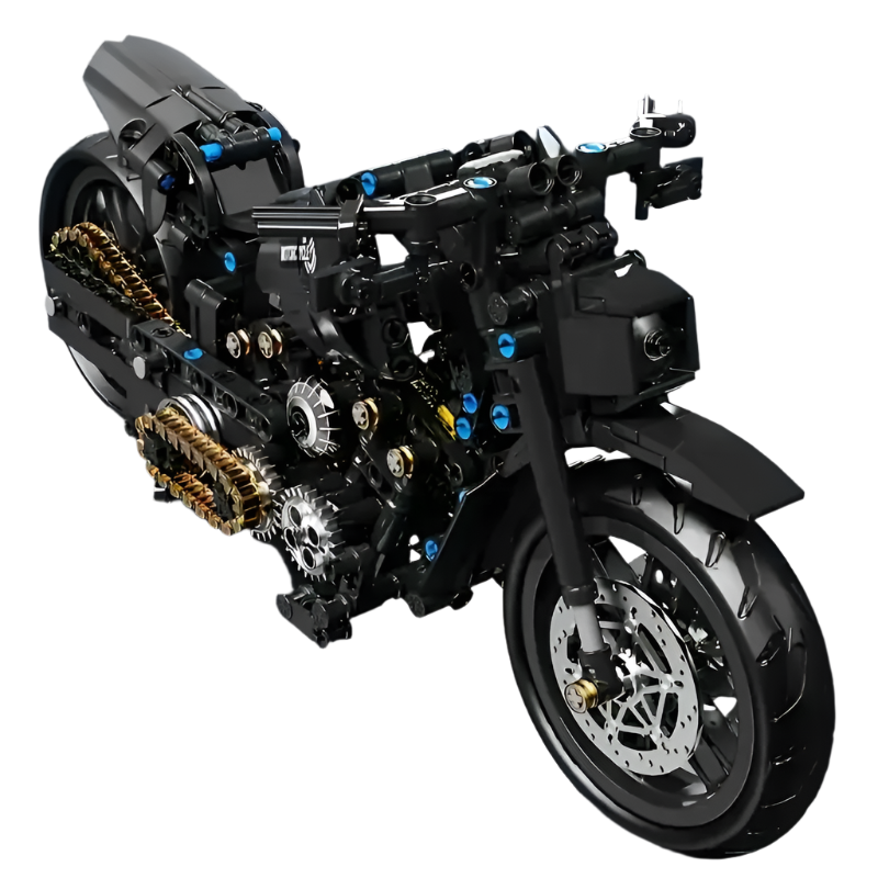 Retro Motorcycle Building Block Kit – 1000PCS Street Model