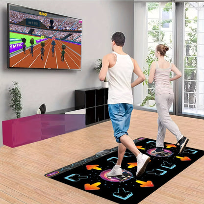 2-Player Motion Sensor Dance Mat Game – USB Plug & Play Fitness Fun