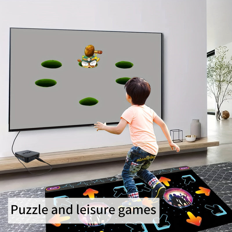 2-Player Motion Sensor Dance Mat Game – USB Plug & Play Fitness Fun
