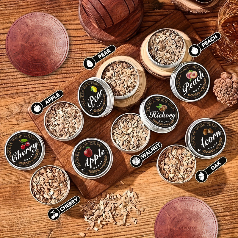 Whiskey Smoker Kit – 6 Wood Flavors with Glasses & Accessories
