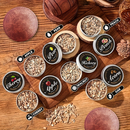 Whiskey Smoker Kit – 6 Wood Flavors with Glasses & Accessories