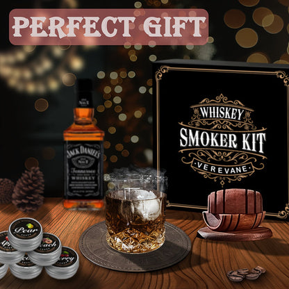 Whiskey Smoker Kit – 6 Wood Flavors with Glasses & Accessories