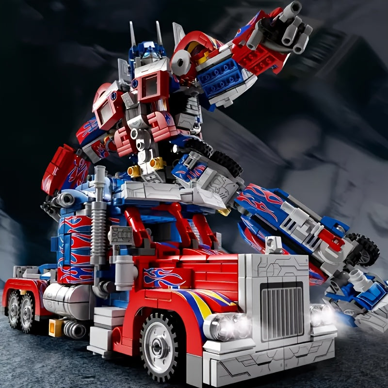 2-in-1 Transforming Robot Car Building Block Set for Teens | Creative STEM Toy (14+)